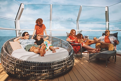 Carnival Cruise Line family enjoy time onboard